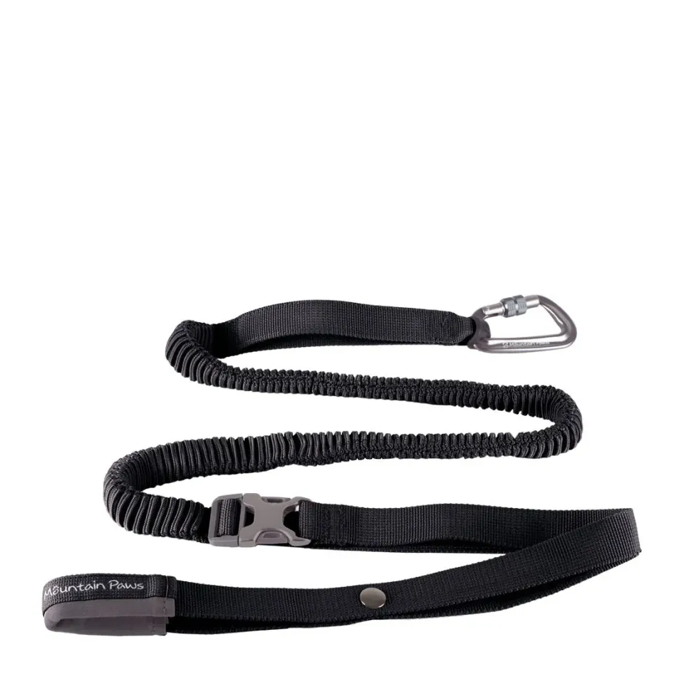 Mountain Paws Bungee Dog Lead guinzaglio elastico nero mani libere