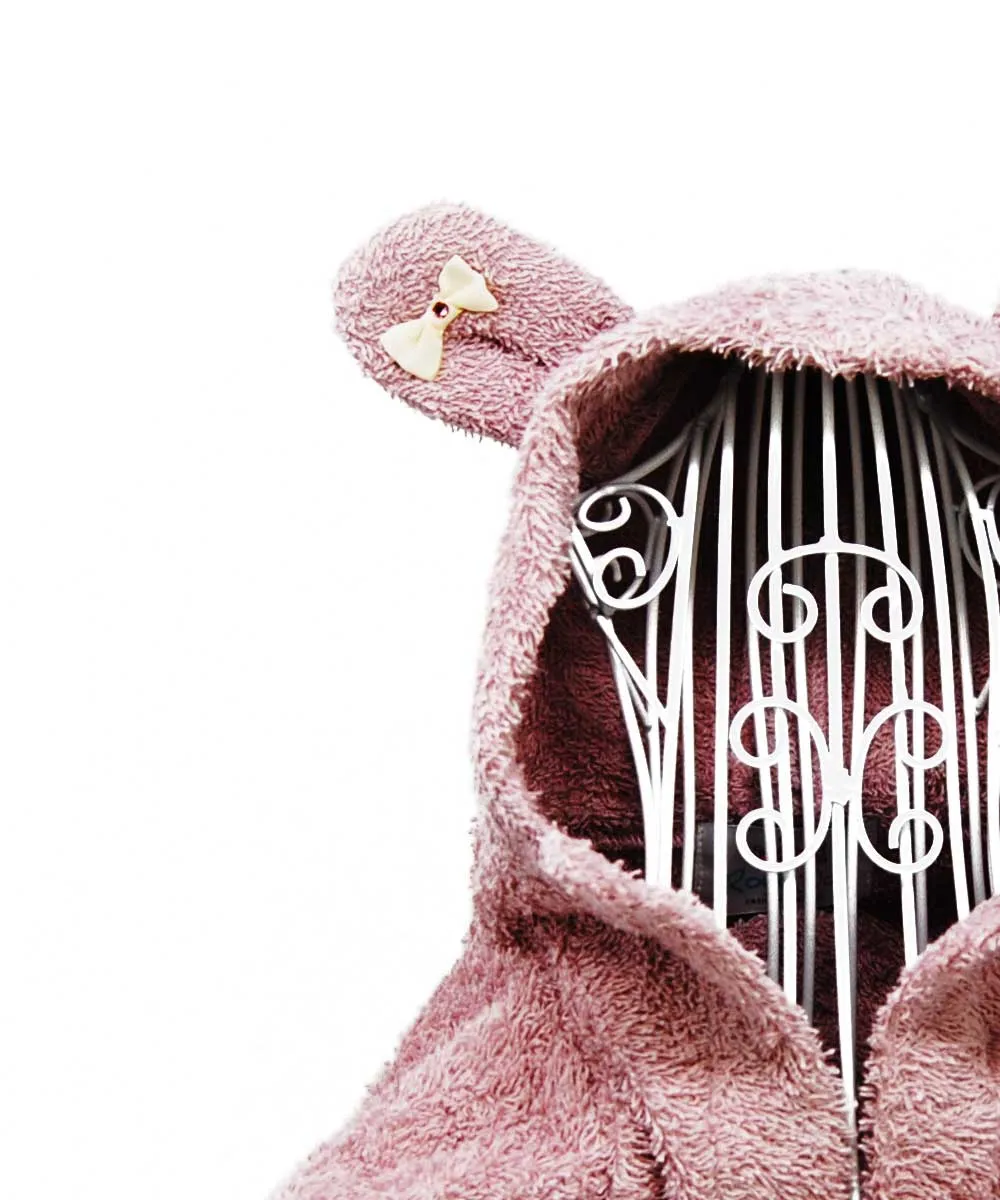 Royal Dog Teddy Rosa accappatoio per cani in spugna