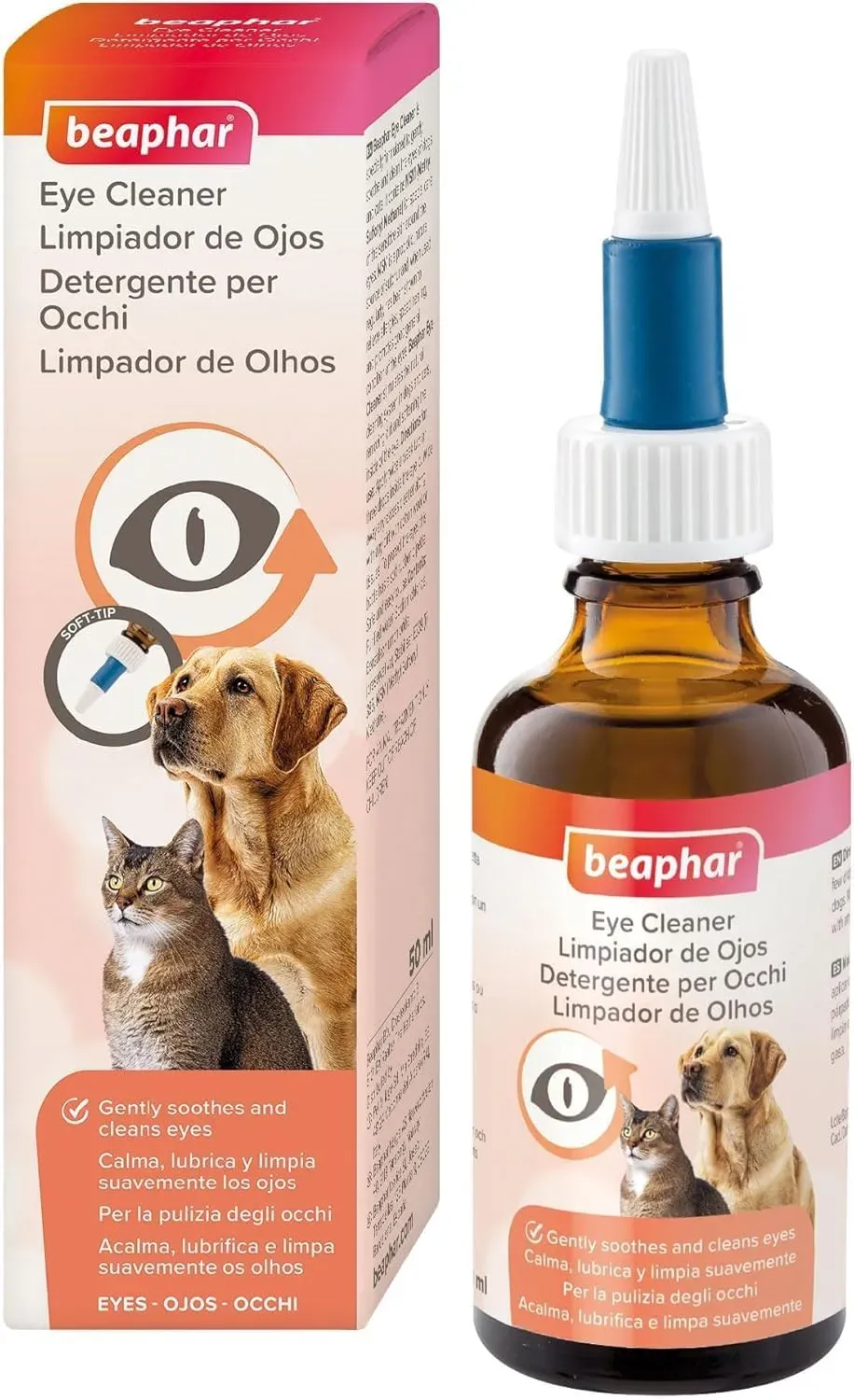 Beaphar Eye Cleaner pulisci occhi cane gatto 50 ml MSM