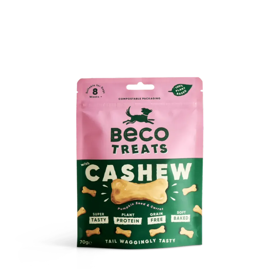 Beco Pets Cashew biscotti cane anacardi carota tascabili