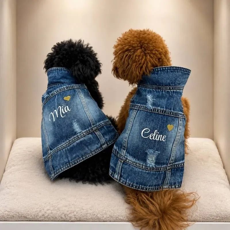 LabArt Dog Bomber giubbino cane denim made in Italy