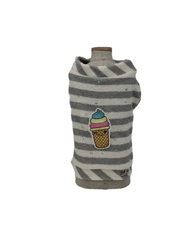Royal Dog Ice Cream t-shirt cane cotone righe