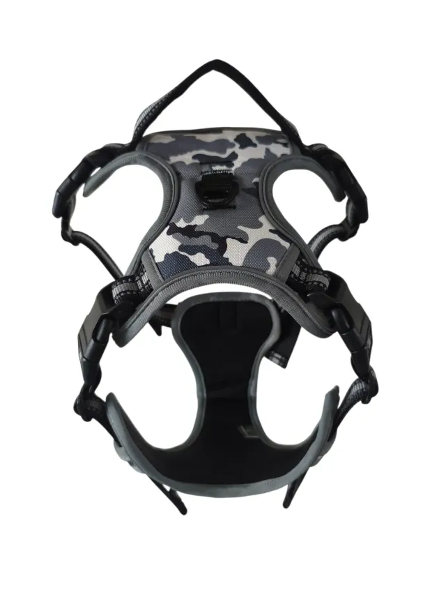 Anja for Dogs Plus pettorina camouflage grigio imbottita
