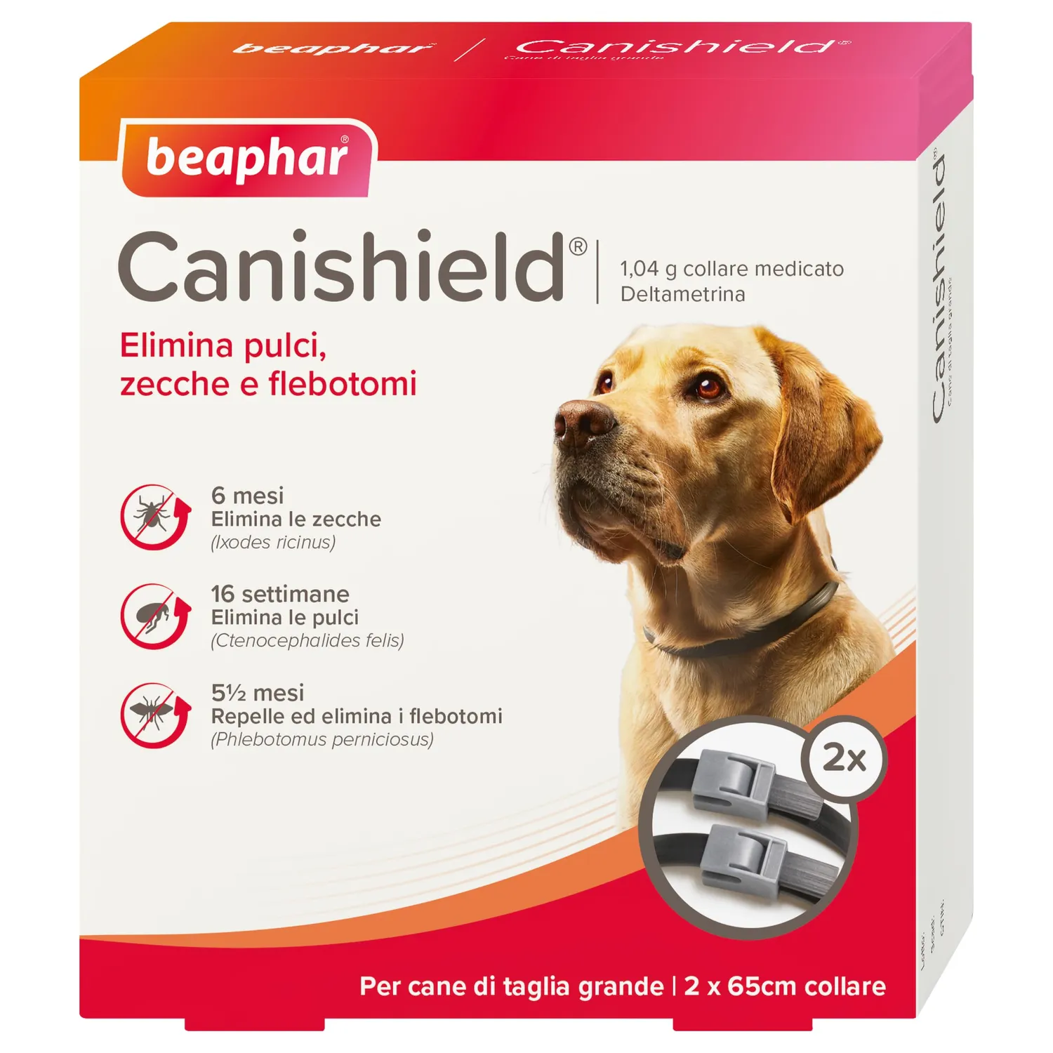 Beaphar Canishield collare antiparassitario 48 cm S/M deltametrina