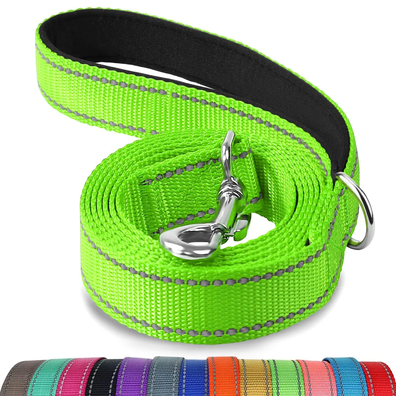 Joytale Guinzaglio Catarifrangente Turchese 1,8 m x 2,5 cm Imbottito