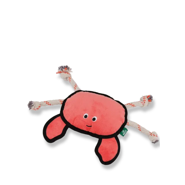 Beco Pets Plush Crab giocattolo cane peluche resistente
