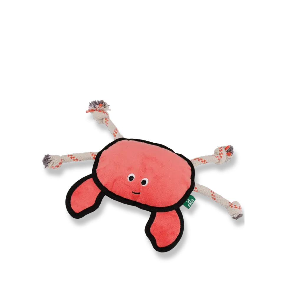 Beco Pets Plush Crab giocattolo cane peluche resistente