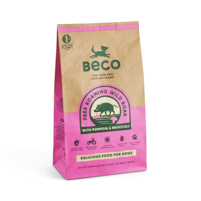 Beco Pets Cinghiale crocchette cane grain free 2 kg zucca