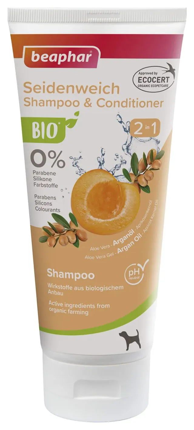 Beaphar Bio Shampoo 2in1 Cane Argan 200 ml Districante