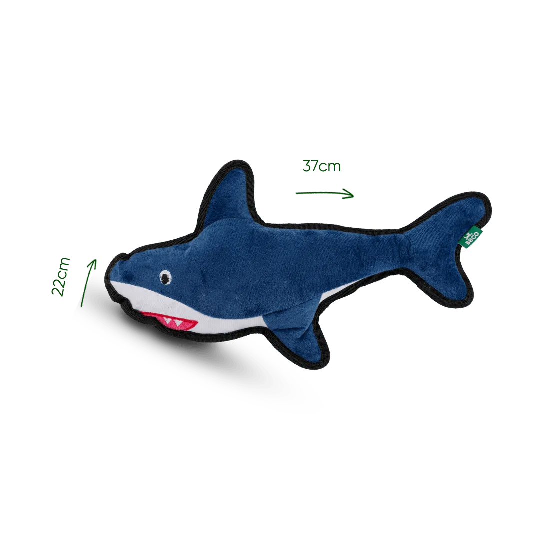 Beco Pets Shark peluche per cani resistente riciclato