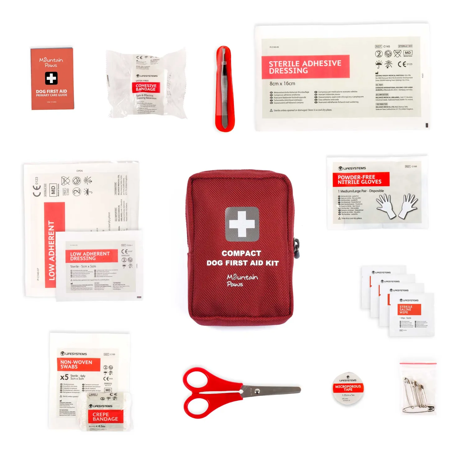 Mountain Paws Compact Kit pronto soccorso 20 pezzi