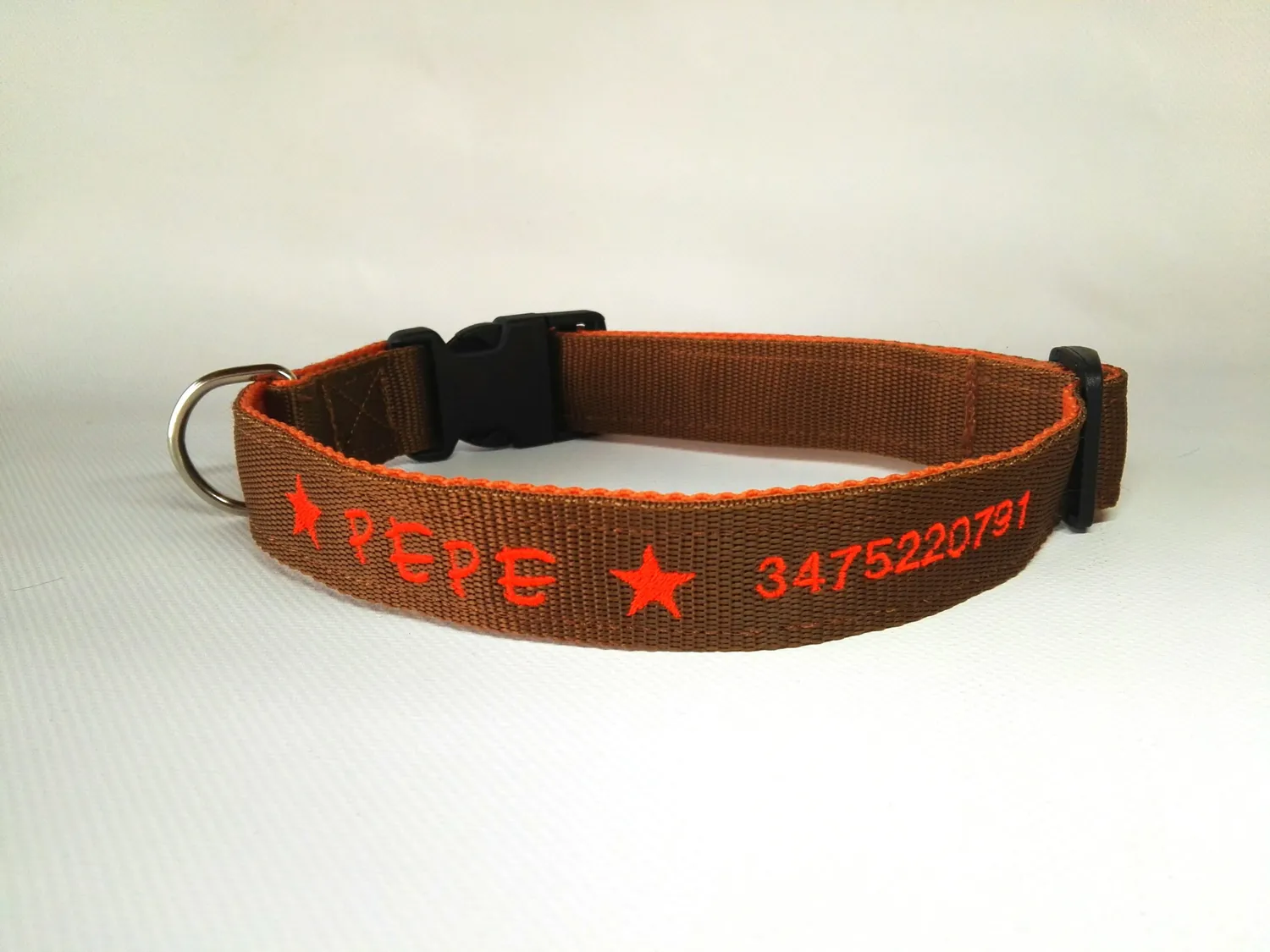 Anja for Dogs Double 3 cm collare cane doppio nastro