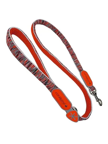 Coralpina Powermix guinzaglio cani rosso melange 7/8 rifrangente
