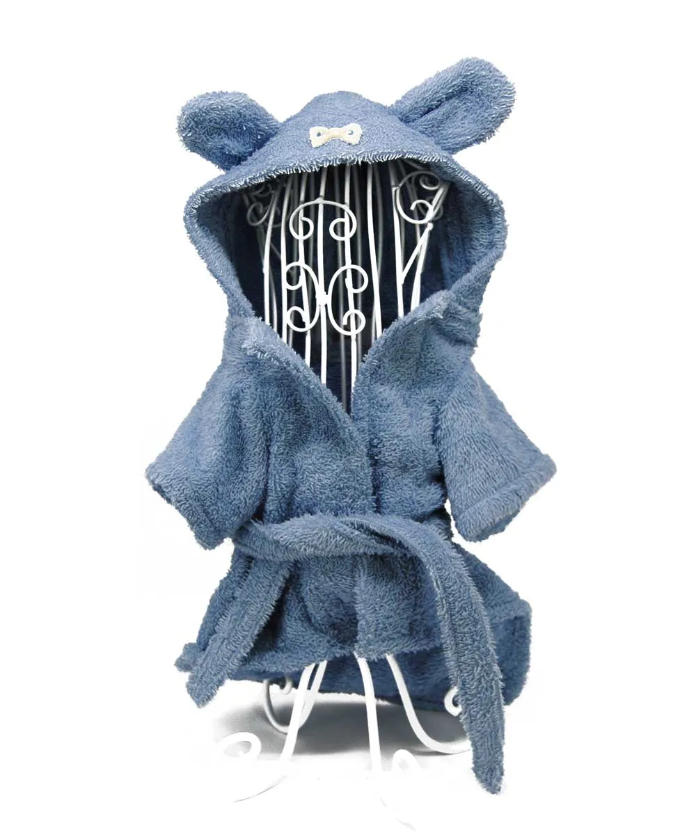 Royal Dog Teddy accappatoio celeste spugna