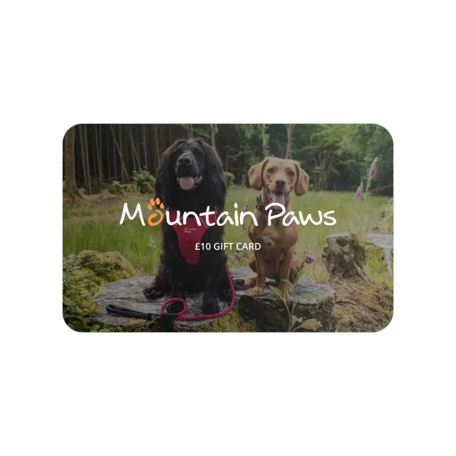 Mountain Paws E-Gift Card buono regalo cane digitale