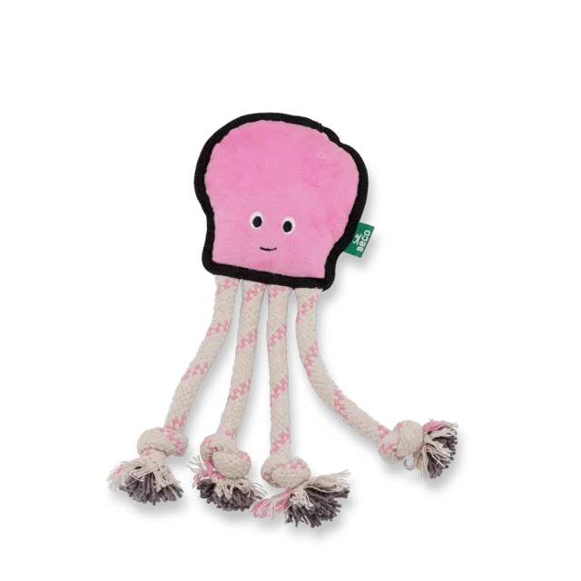 Beco Pets Plush Octopus giocattolo cane peluche resistente