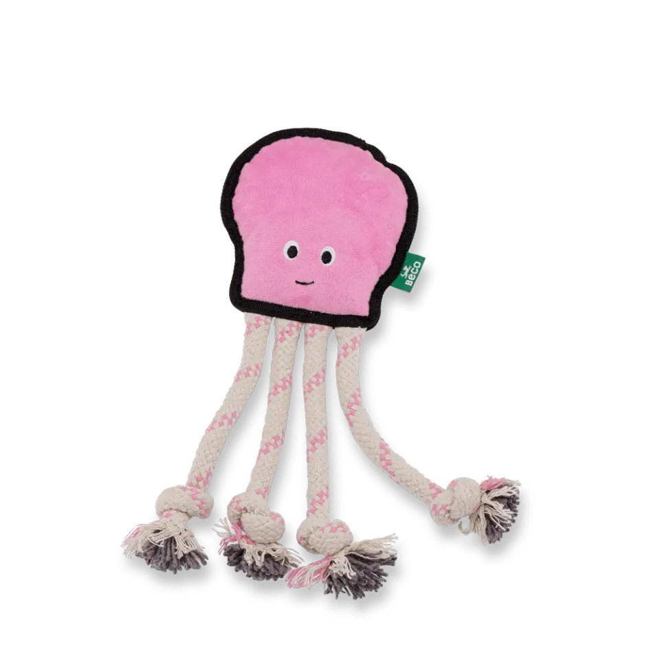Beco Pets Plush Octopus giocattolo cane peluche resistente