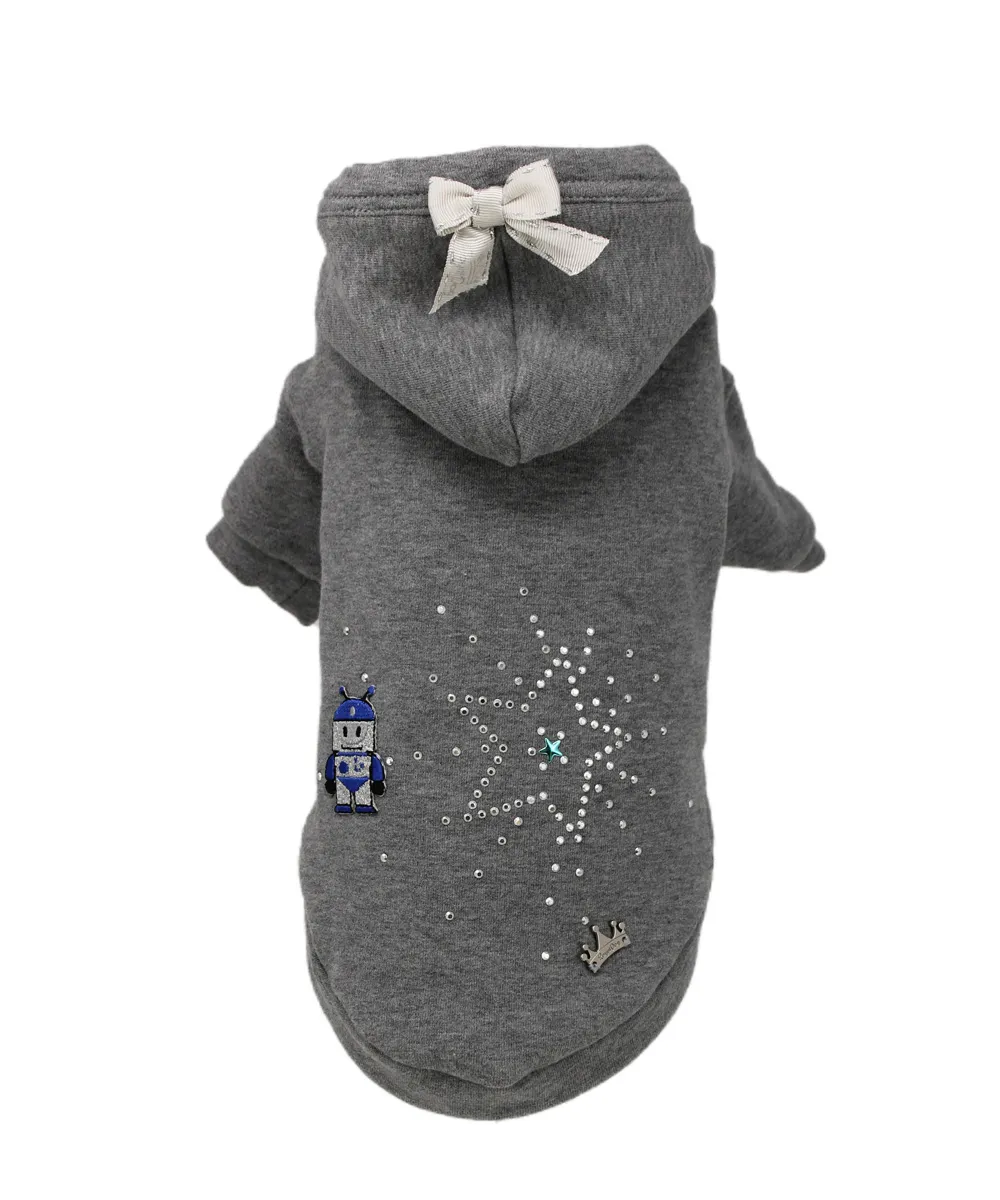 Royal Dog Space felpa cane grigia stella