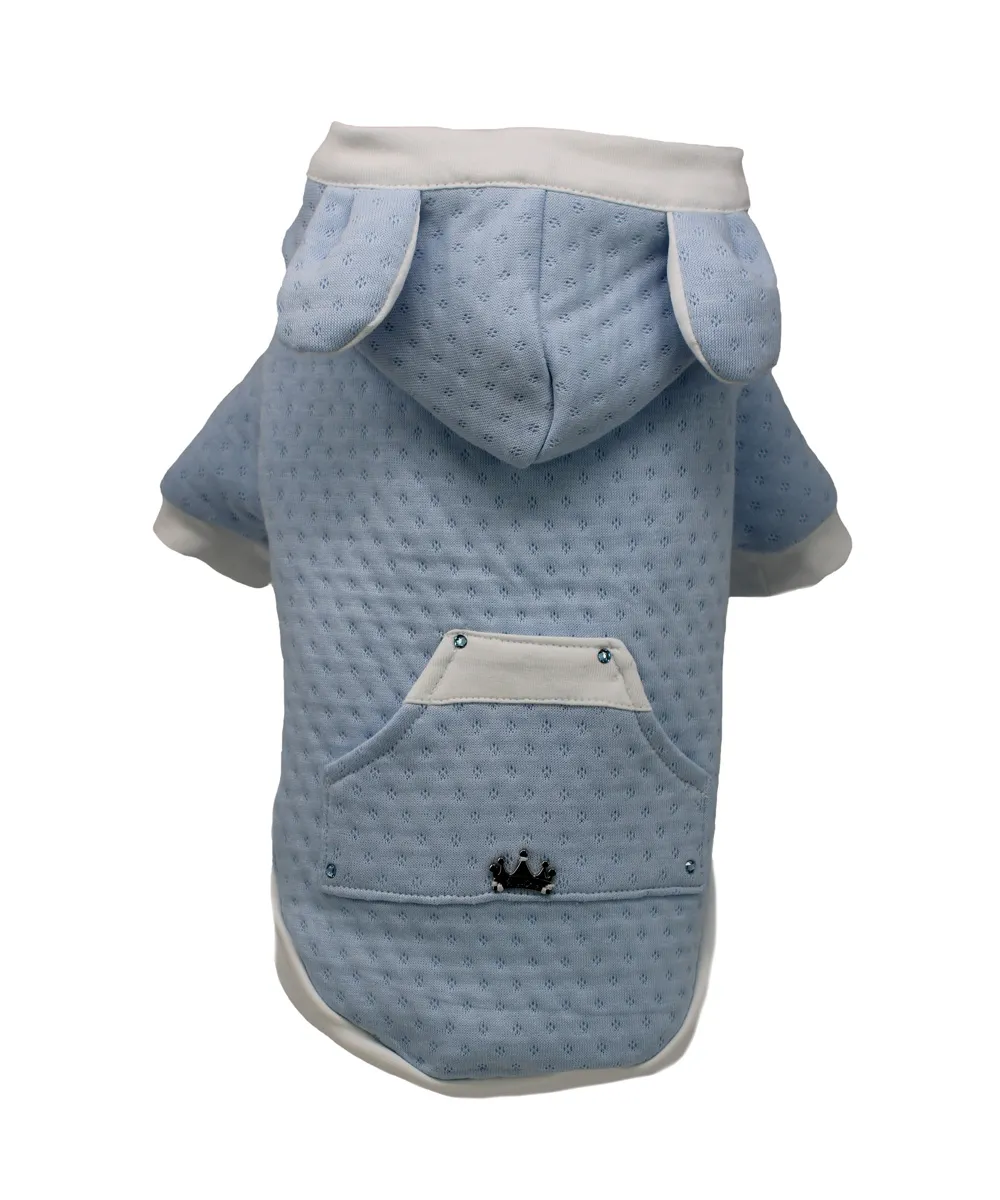 Royal Dog Romantic Royal Celeste felpa mezza stagione