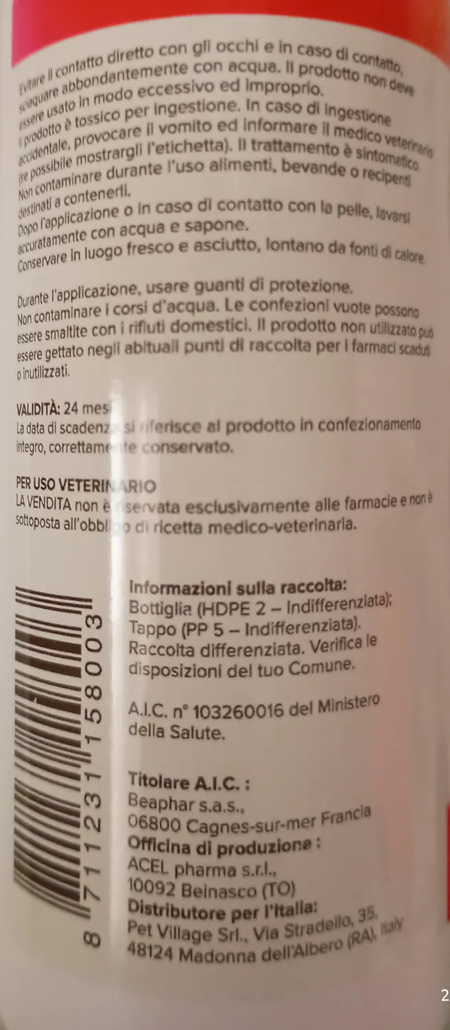 Beaphar A.P.E. Shampoo Cane Gatto 200 ml Tetrametrina