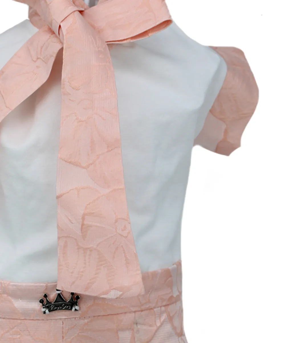 Royal Dog Flower Dress vestito cane fiocco