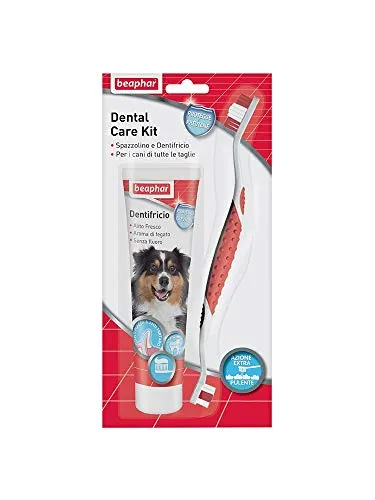 Beaphar Dental Care Kit Cane spazzolino dentifricio