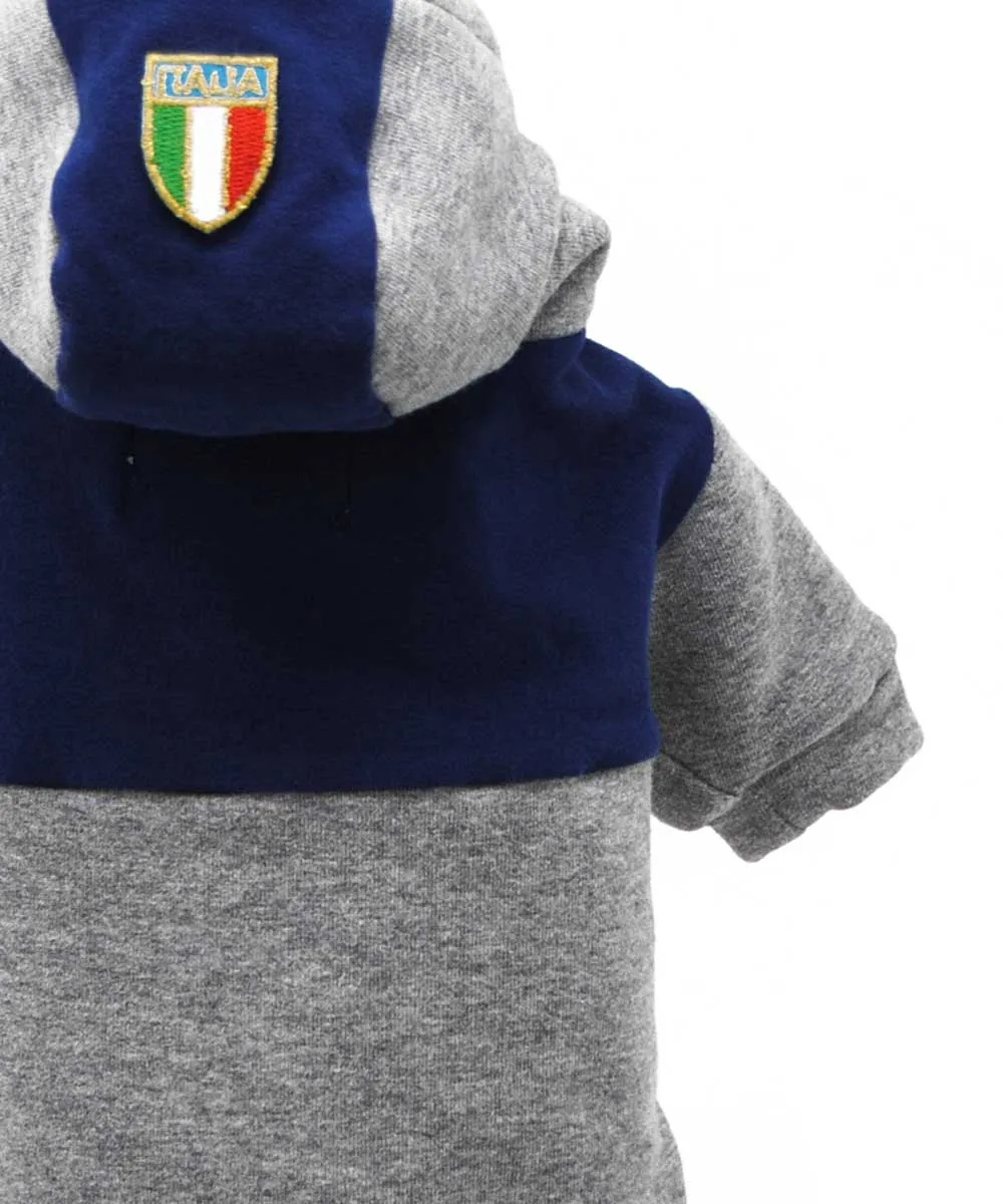 Royal Dog Italia felpa cane grigio blu sportiva
