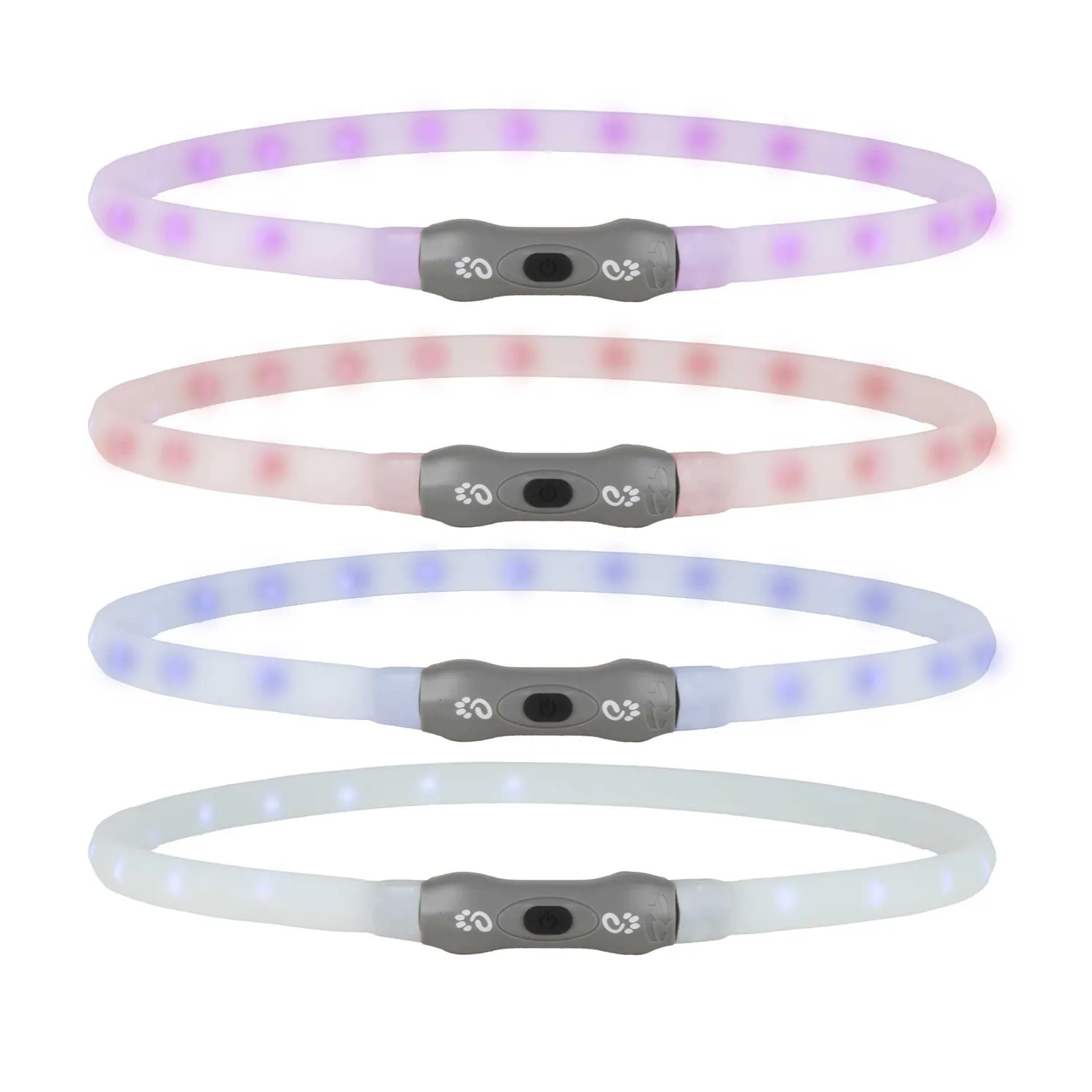 Mountain Paws Collar Light collare cane LED USB-C colori